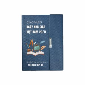 Sổ da in nội dung làm quà tặng ngày nhà giáo Việt Nam giá xưởng