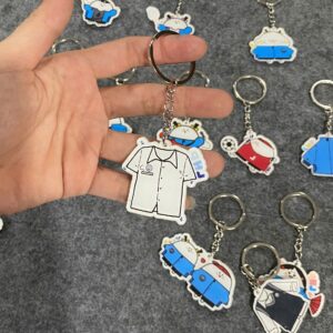Móc khóa cắt hình theo yêu cầu dùng làm quà tặng giá gốc tận xưởng