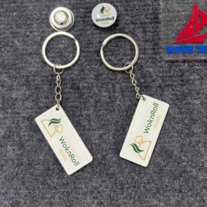 Móc khóa in logo làm truyền thông nhận diện thương hiệu giá xưởng